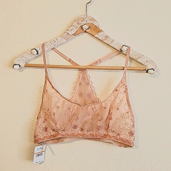 Free People Other - Free People Intimately Nude Racerback Bralette Size Small